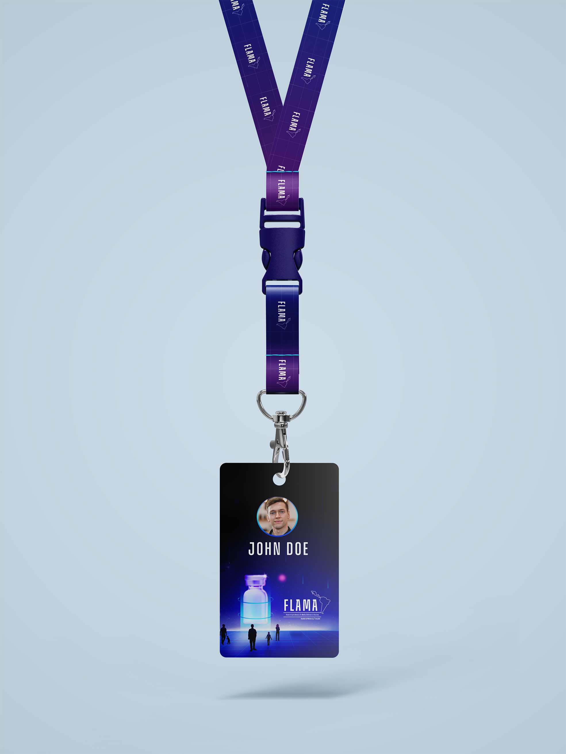 FLAMA Badge Mockup